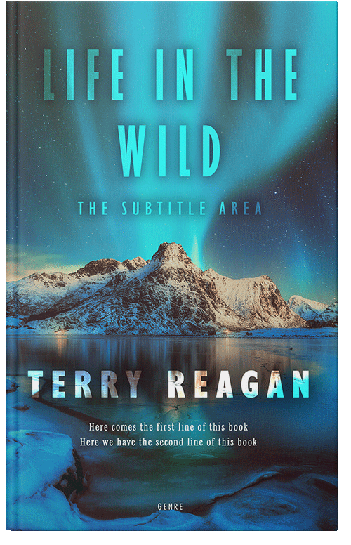 Front view of Premade Nature Book Cover - Pickled Bluewood