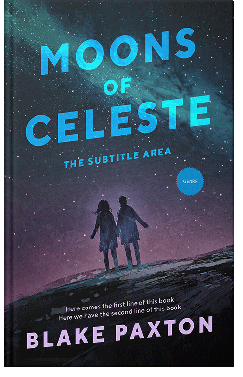 Front view of Premade Romance Book Cover - Ebony Clay