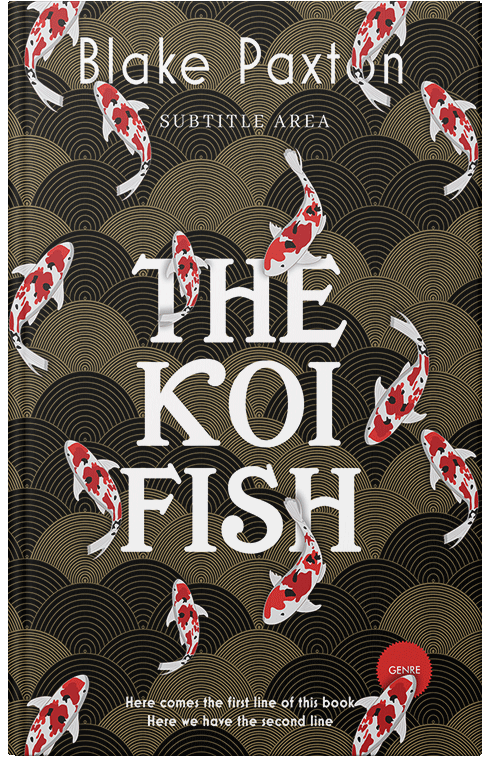 Front view of Premade Abstract Book Cover - Careys Pink