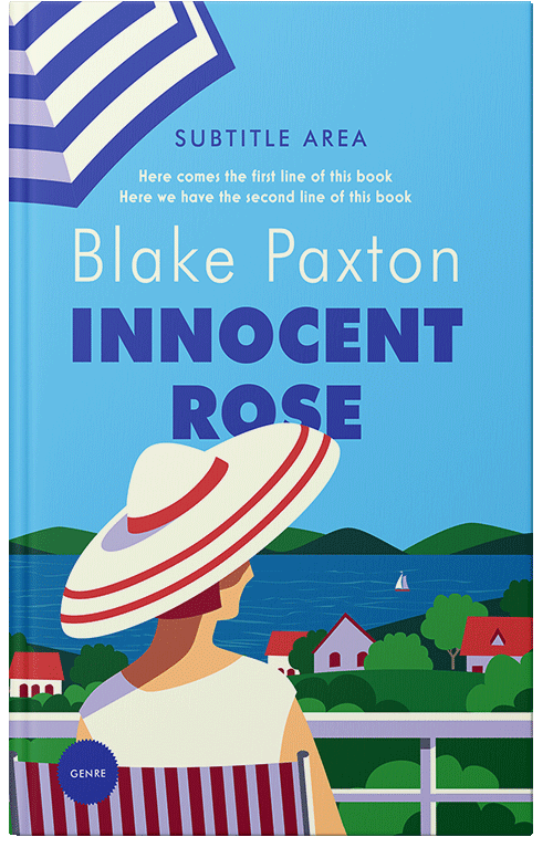 Front view of Premade Literary Fiction Book Cover - Oyster Pink