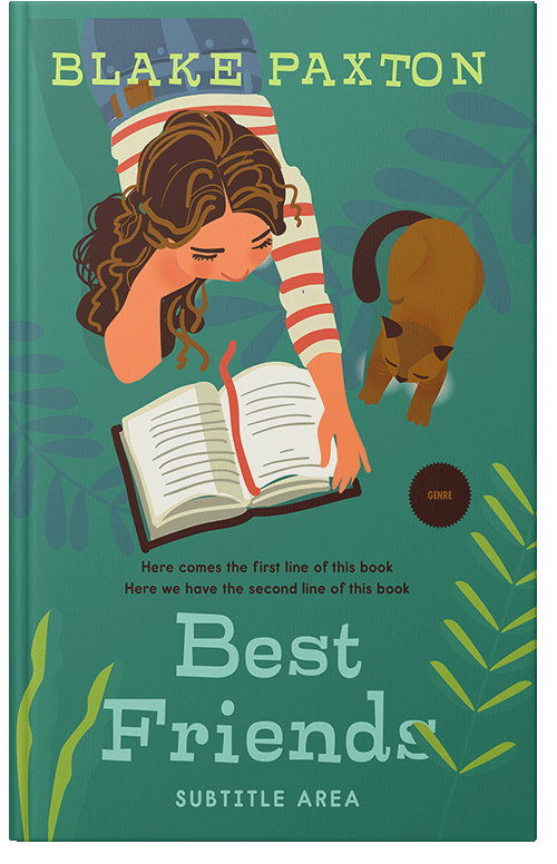 Front view of Premade Teen & Young Adult Book Cover - Viridian