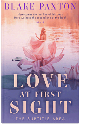 Pre Made Book Cover Rose Fog