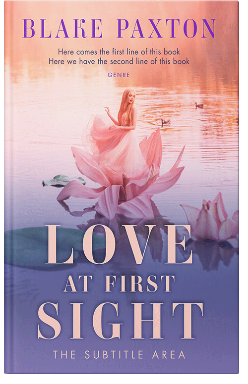 Front view of Premade Romance Book Cover - Rose Fog