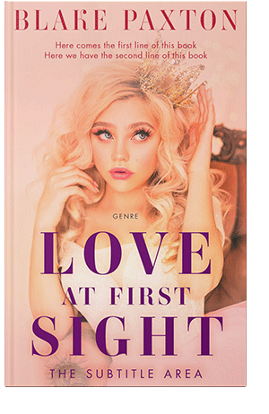 Pre Made Book Cover Apricot Peach