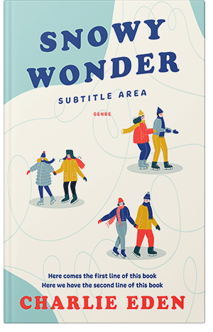 Premade Book Cover Ecru White