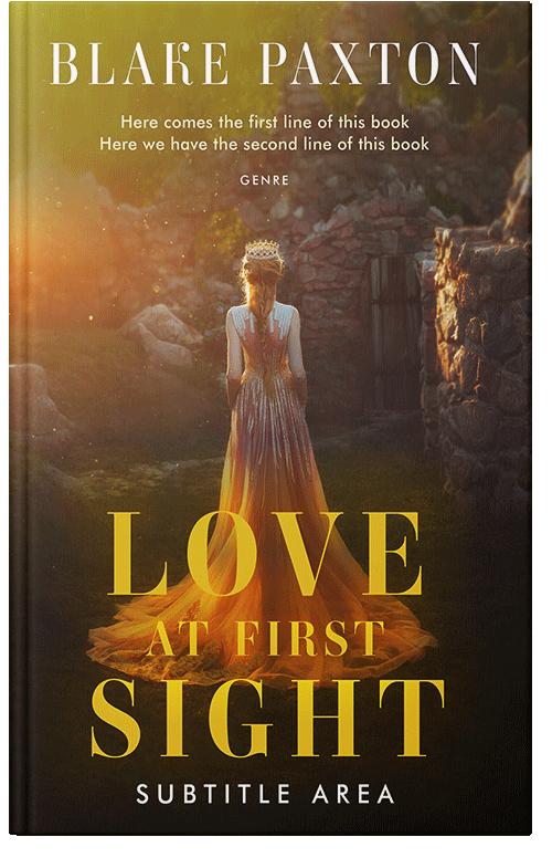 Front view of Premade Fantasy Book Cover - Brown Derby