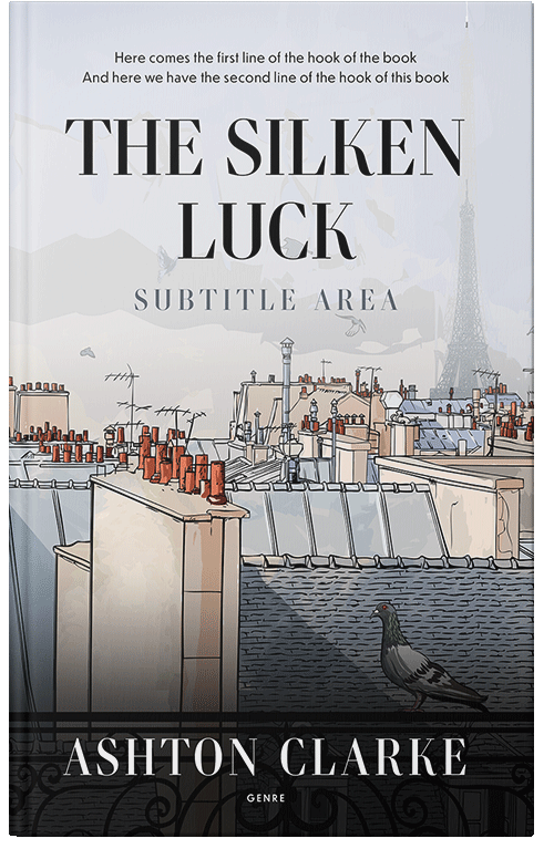 Front view of Premade Chick Lit Book Cover - Shark