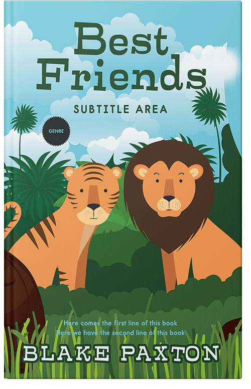 Front view of Premade Nature Book Cover - Tom Thumb