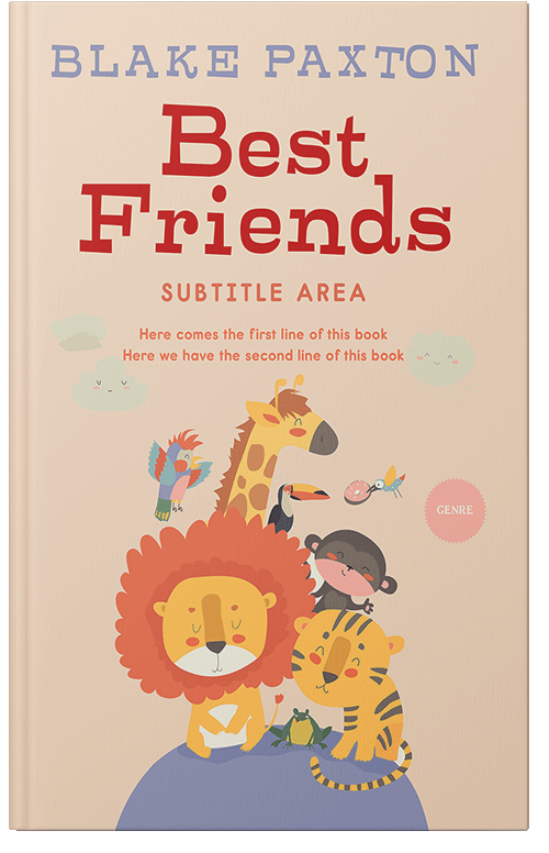 Front view of Premade Children's Book Cover - Bone