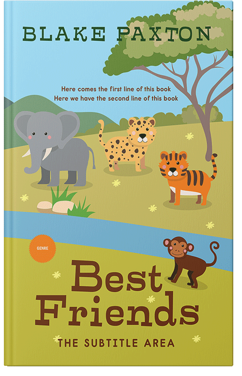 Front view of Premade Nature Book Cover - Sundance