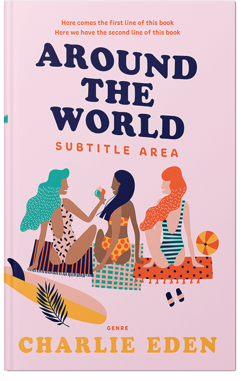 Front view of Premade Travel Book Cover - Cherub