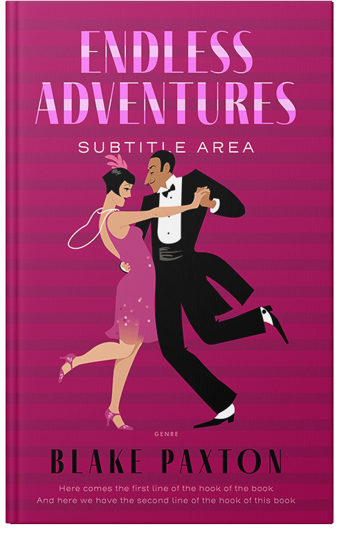 Front view of Premade Historical Book Cover - Jazzberry Jam