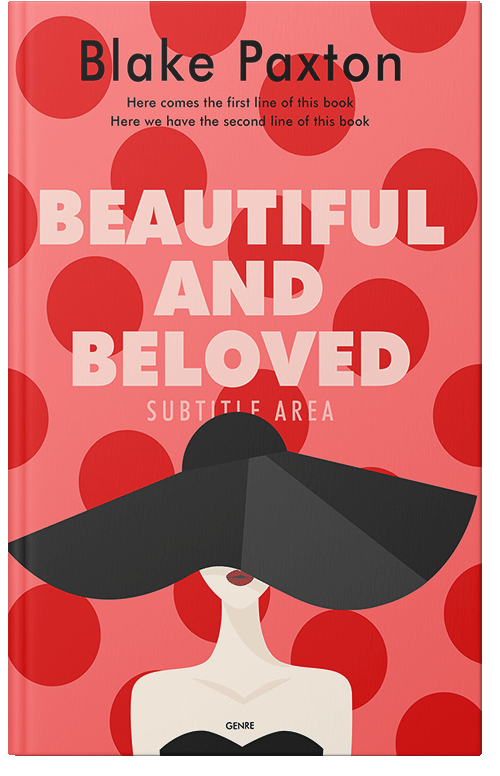 Front view of Premade Abstract Book Cover - Tuatara