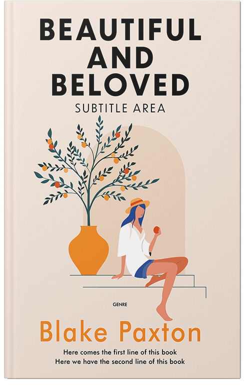 Front view of Premade Chick Lit Book Cover - Parchment