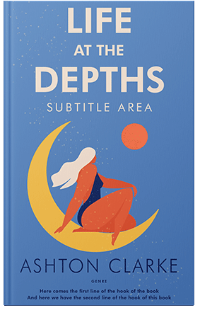 Pre Made Book Cover Indigo