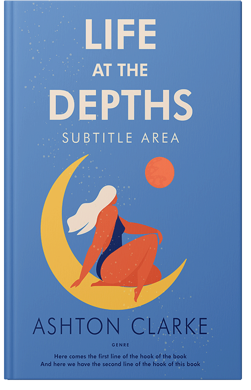 Front view of Premade Fantasy Book Cover - Indigo