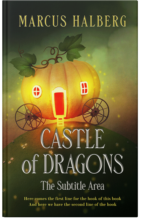 Front view of Premade Children's Book Cover - Old Gold #60005 | BookCoverZone*