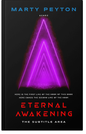 Premade Book Cover Electric Violet
