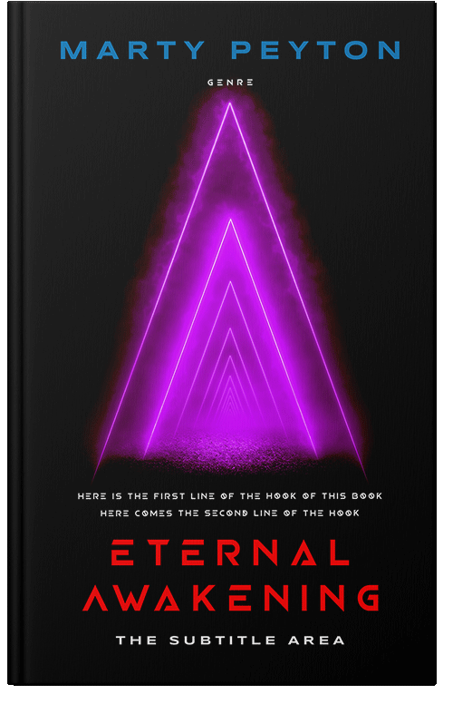 Front view of Premade Science Fiction Book Cover - Electric Violet #4021786 | BookCoverZone*