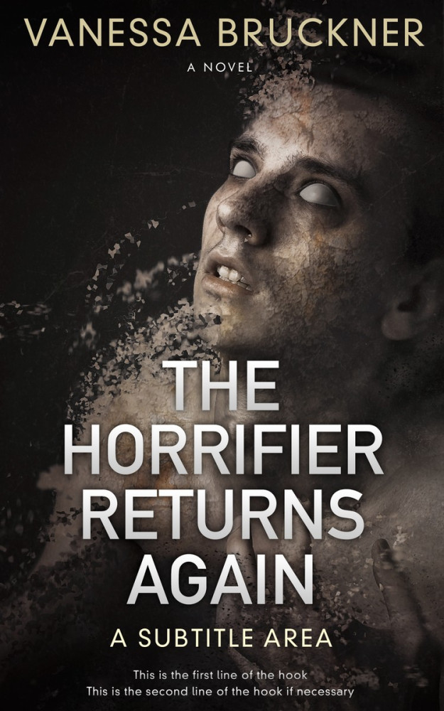 Front view of Cod Gray #269 - Premade Horror Book Cover