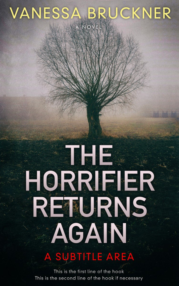 Front view of Silver Rust #274 - Premade Horror Book Cover