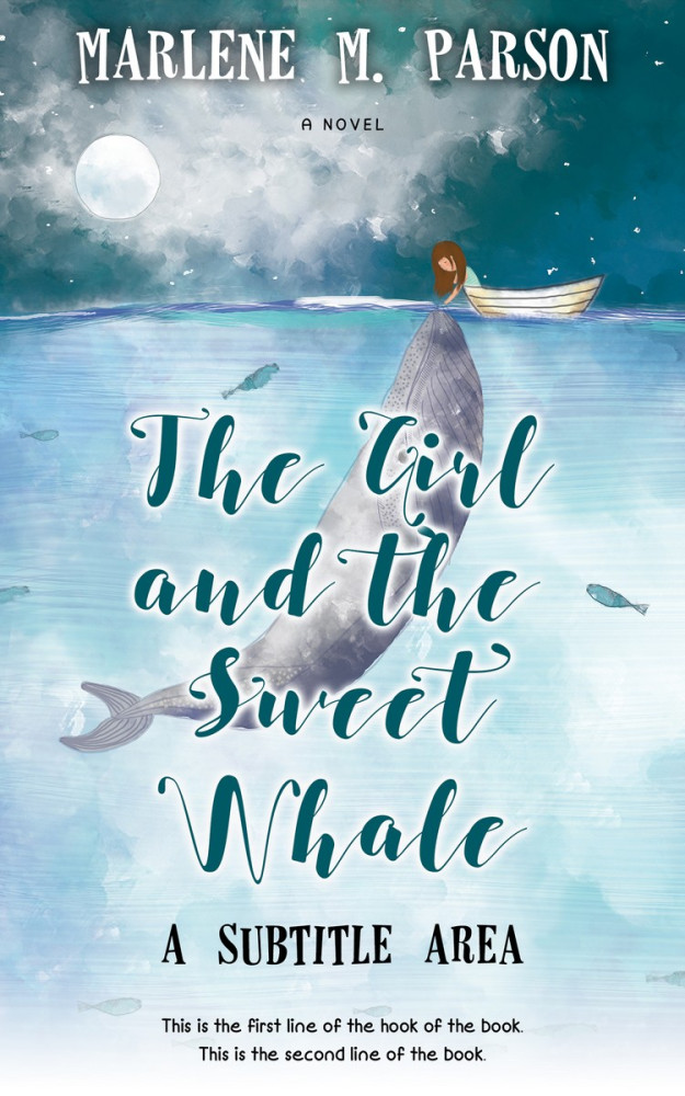 Front view of Botticelli #297 - Premade Surreal Book Cover