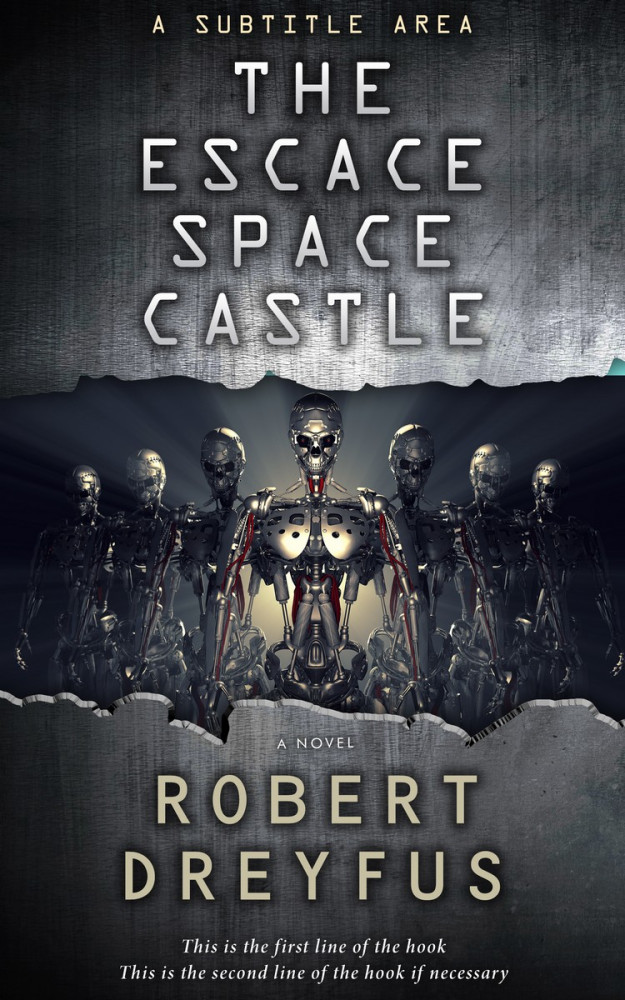 Front view of Shark #307 - Premade Science Fiction Book Cover