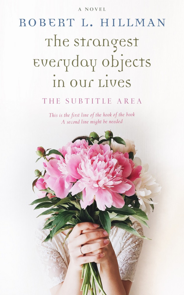 Front view of Soft Peach #360 - Premade Poetry Book Cover