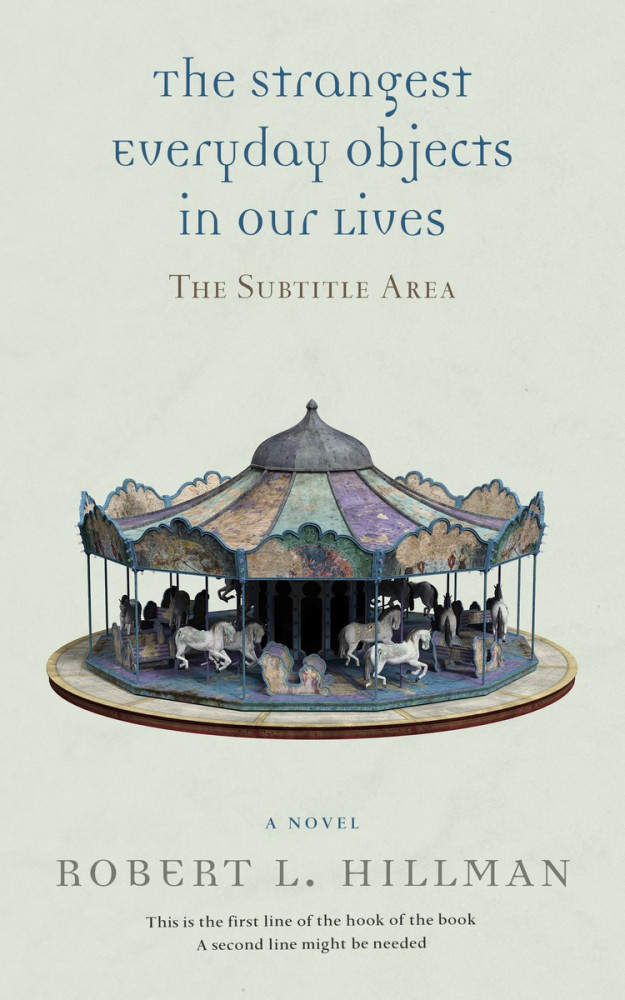 Front view of Periglacial Blue #364 - Premade Surreal Book Cover