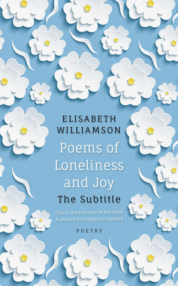 Front view of Half Baked #564 - Premade Poetry Book Cover