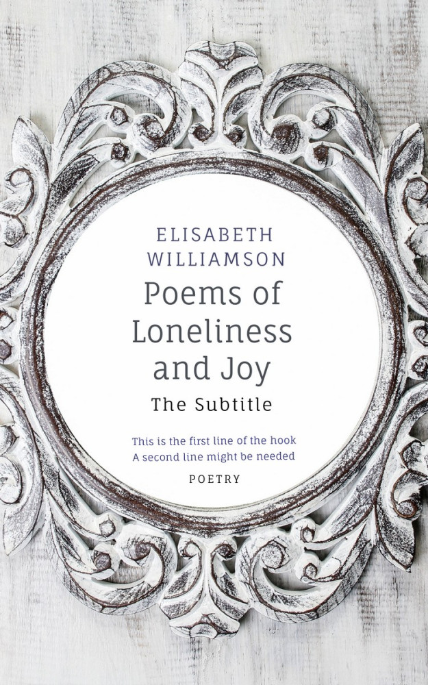 Front view of Iron #566 - Premade Poetry Book Cover