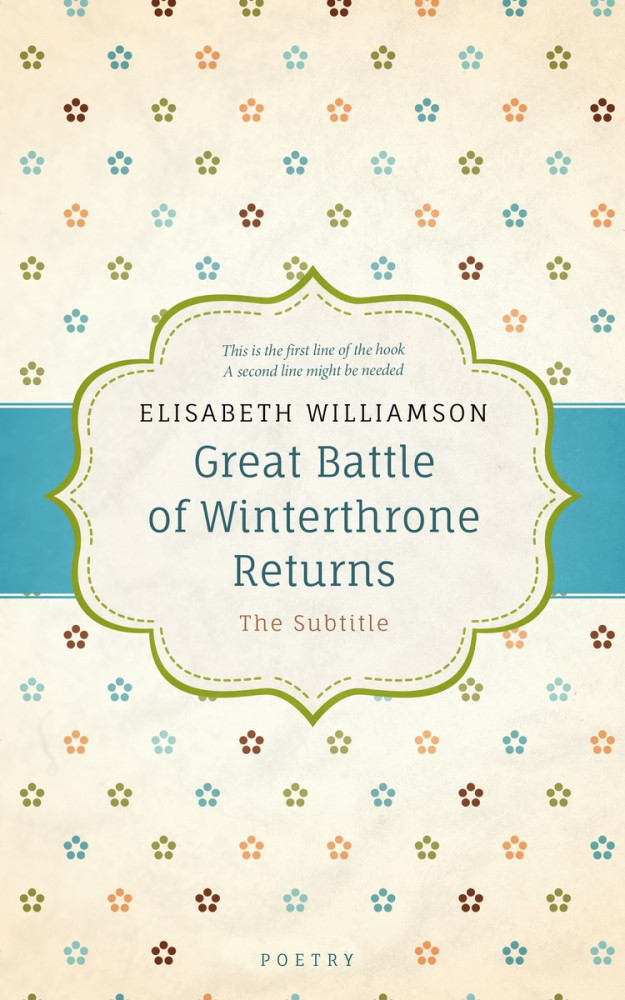 Front view of Quarter Spanish White #574 - Premade Poetry Book Cover