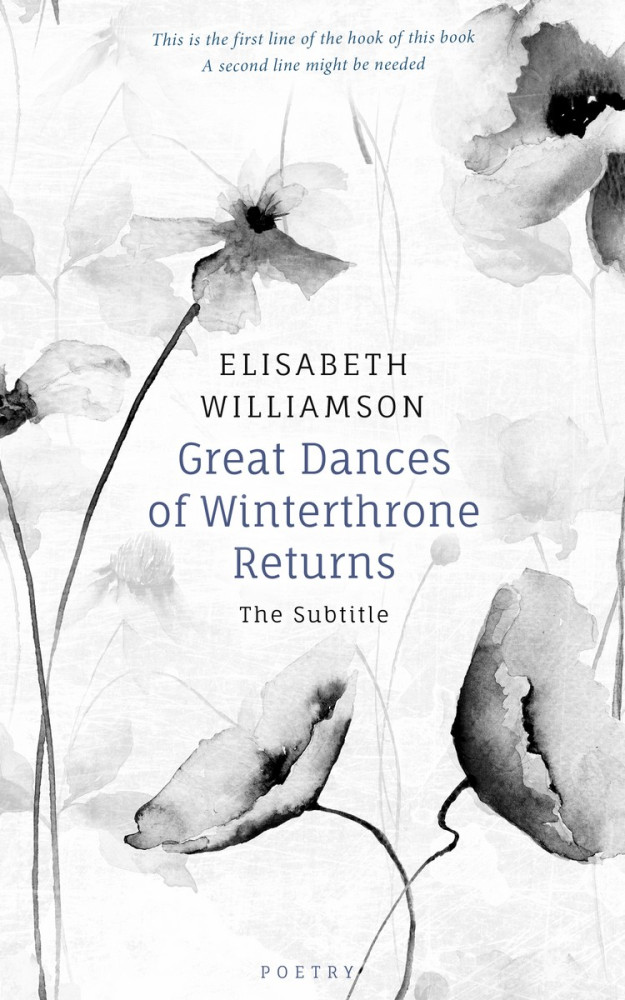 Front view of Black Haze #583 - Premade Poetry Book Cover