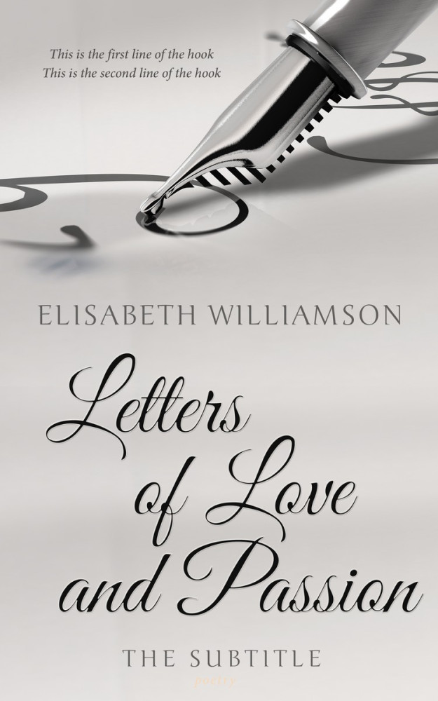 Front view of Timberwolf #604 - Premade Poetry Book Cover