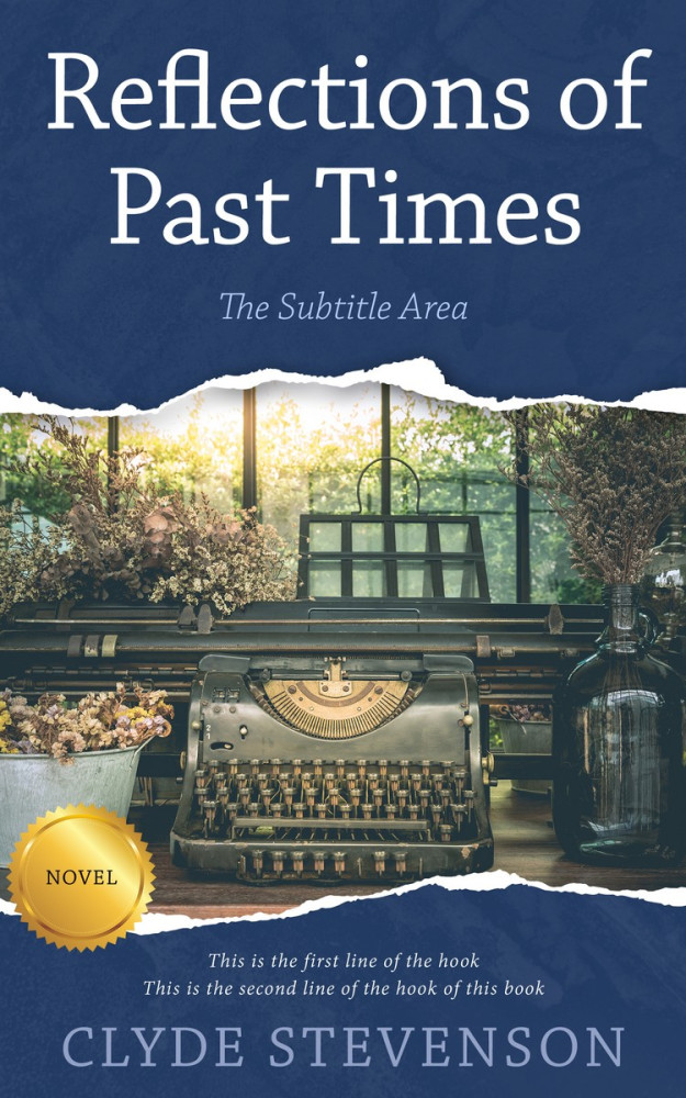 Front view of Pickled Bluewood #695 - Premade Historical Book Cover