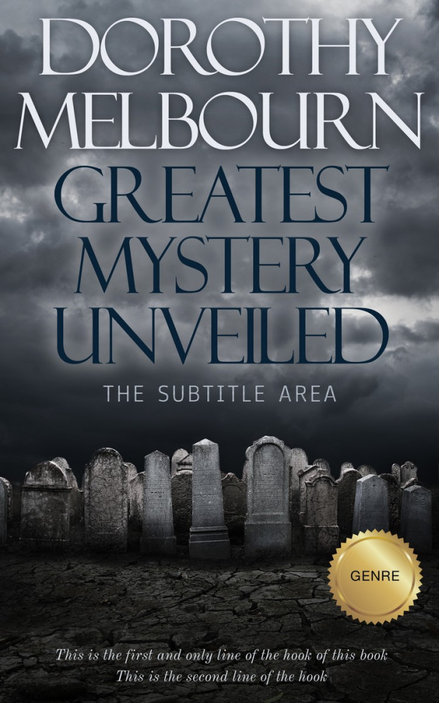 Front view of Mako #836 - Premade Horror Book Cover