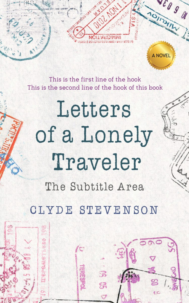 Front view of Hint Of Red #850 - Premade Travel Book Cover