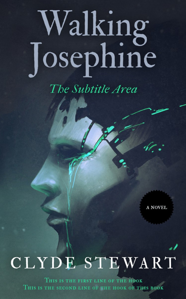 Front view of Ebony Clay #905 - Premade Science Fiction Book Cover