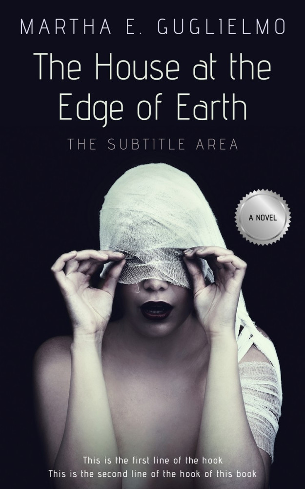 Front view of Steel Gray #938 - Premade Horror Book Cover