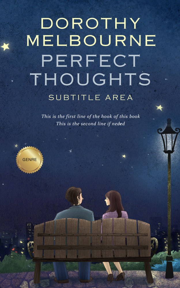 Front view of Pickled Bluewood #978 - Premade Romance Book Cover