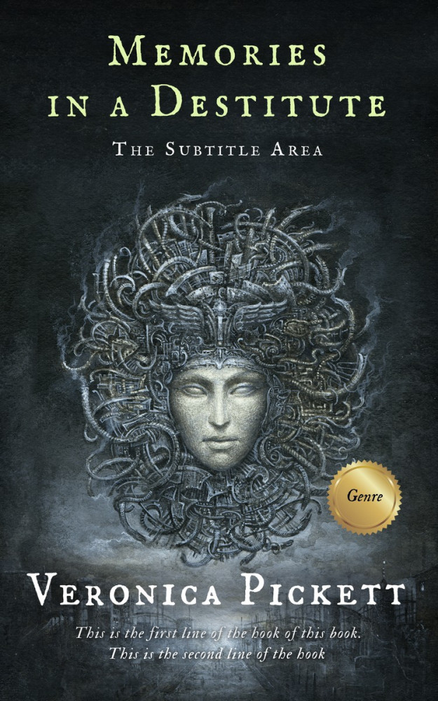 Front view of Outer Space #1110 - Premade Horror Book Cover