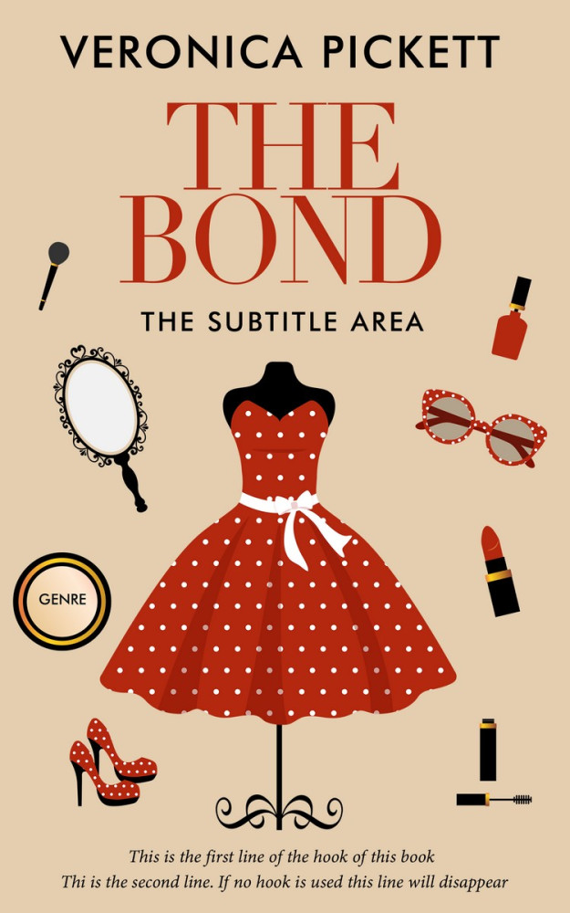 Front view of Hampton #1190 - Premade Abstract Book Cover