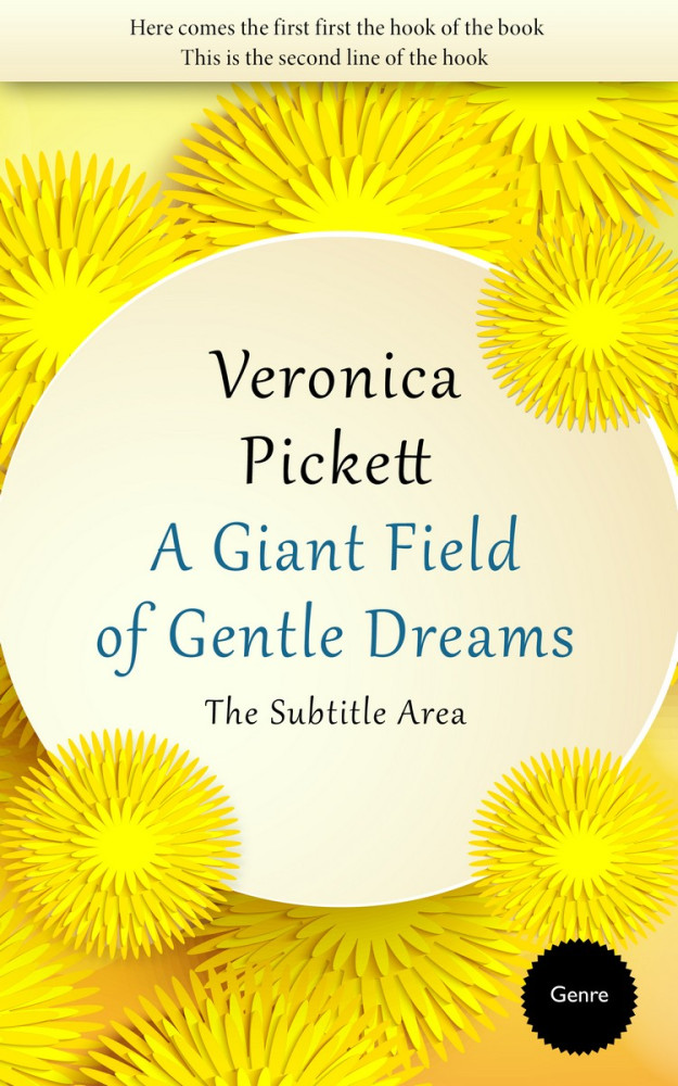 Front view of Coconut Cream #1200 - Premade Poetry Book Cover