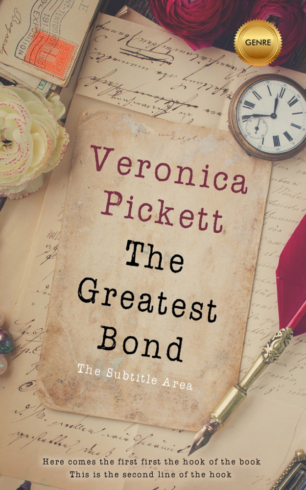 Front view of Indian Khaki #1218 - Premade Abstract Book Cover