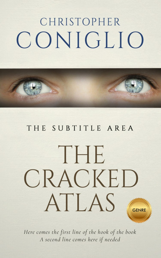 Front view of Moon Mist #1267 - Premade Abstract Book Cover