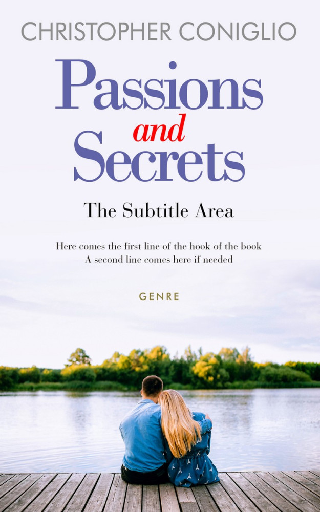 Front view of Whisper #1308 - Premade Romance Book Cover