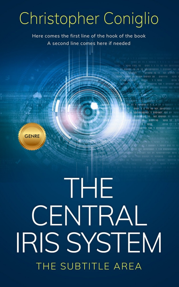 Front view of Blue Whale #1322 - Premade Business Book Cover