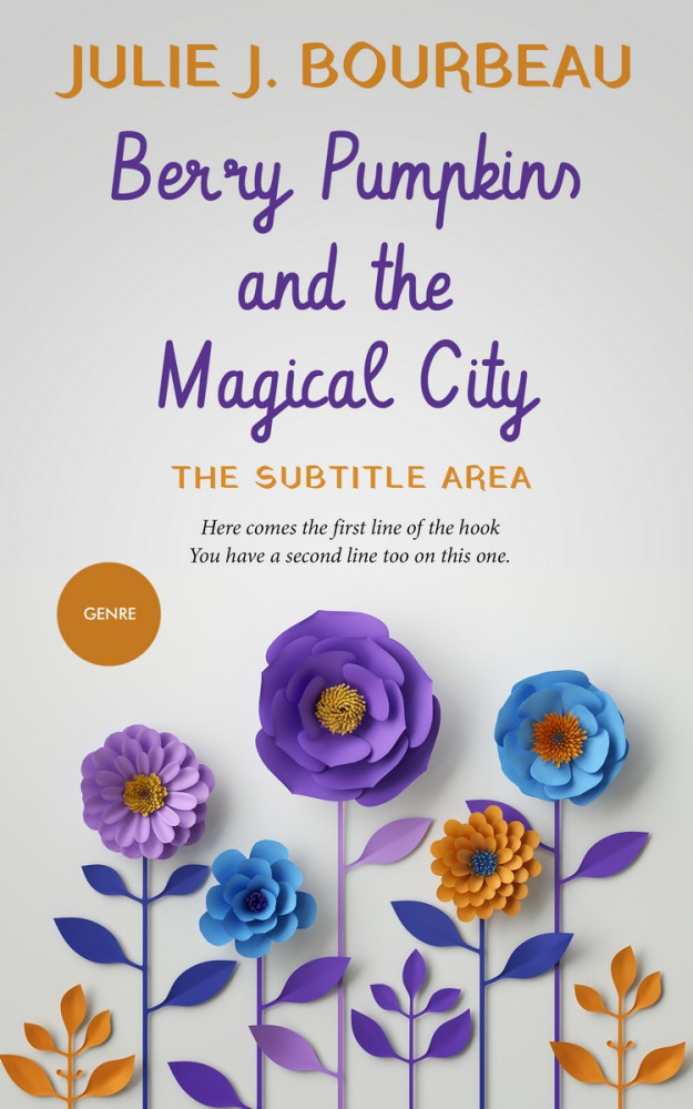 Front view of Quill Gray #1387 - Premade Poetry Book Cover