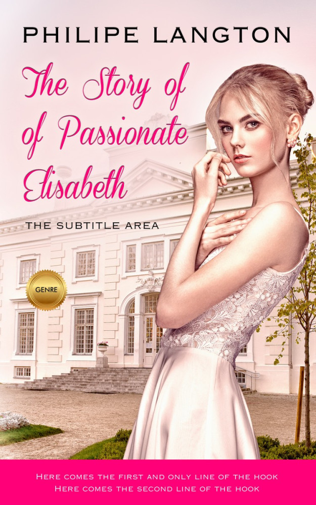 Front view of Almond #1424 - Premade Romance Book Cover