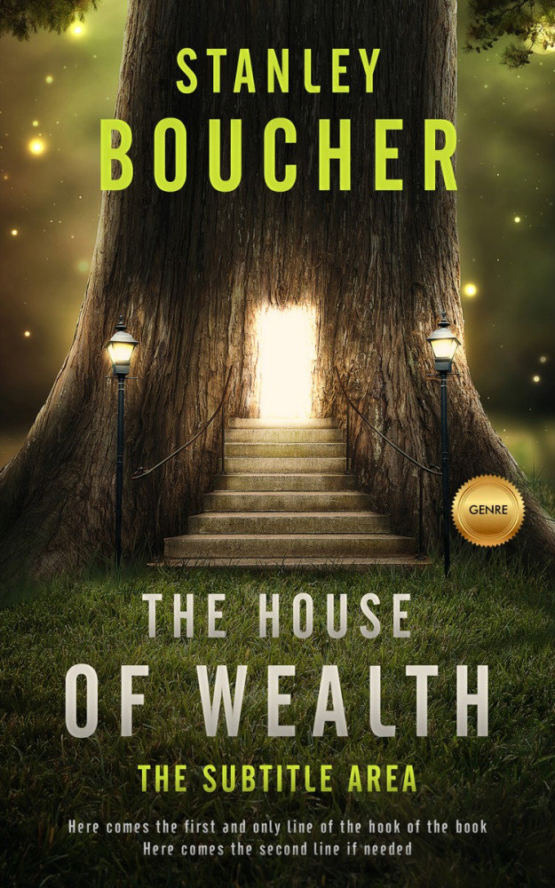 Front view of Oil #1569 - Premade Fantasy Book Cover